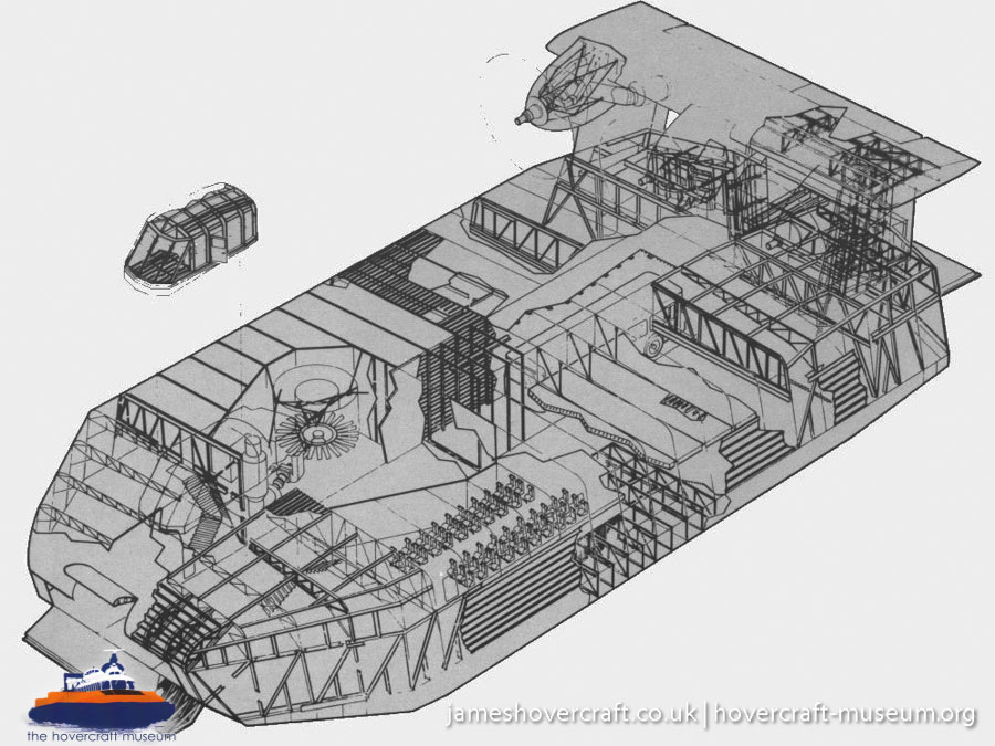 SEDAM N500 diagrams -  (credit: The <a href='http://www.hovercraft-museum.org/' target='_blank'>Hovercraft Museum Trust</a>).